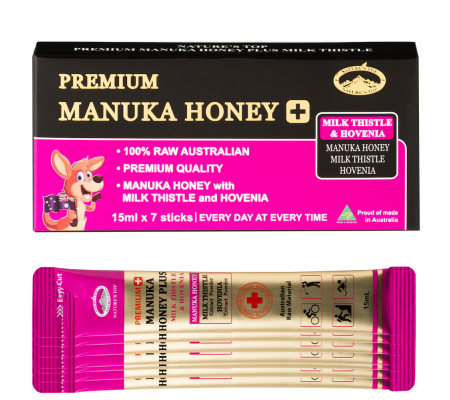 Manuka Honey Plus Milk Thistle Hovenia 7ea 프리미엄 마누카허니 밀크시슬 헛개나무