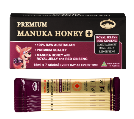 Manuka Honey Plus ROYAL JELLY REDGINSENG 7ea 프리미엄 마누카허니 로얄젤리 홍삼