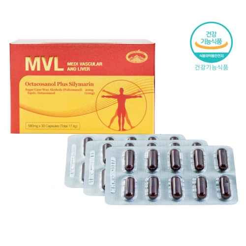 가정의달행사 1+1 MVL 옥타코사놀 플러스 실리마린 Medi Vascular And Liver
