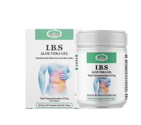 I.B.S ALOE VERA GEL 아이비에스 알로에 겔 국내유일 식약처인증 캡슐형 총다당체 417mg