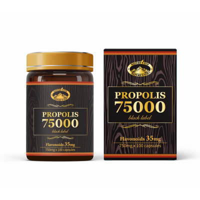 [최고함량]프로폴리스 75000 폴라보노이드 35mg PROPOLIS 75000 BLACK LABEL
