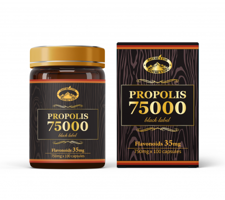 [최고함량]프로폴리스 75000 폴라보노이드 35mg PROPOLIS 75000 BLACK LABEL